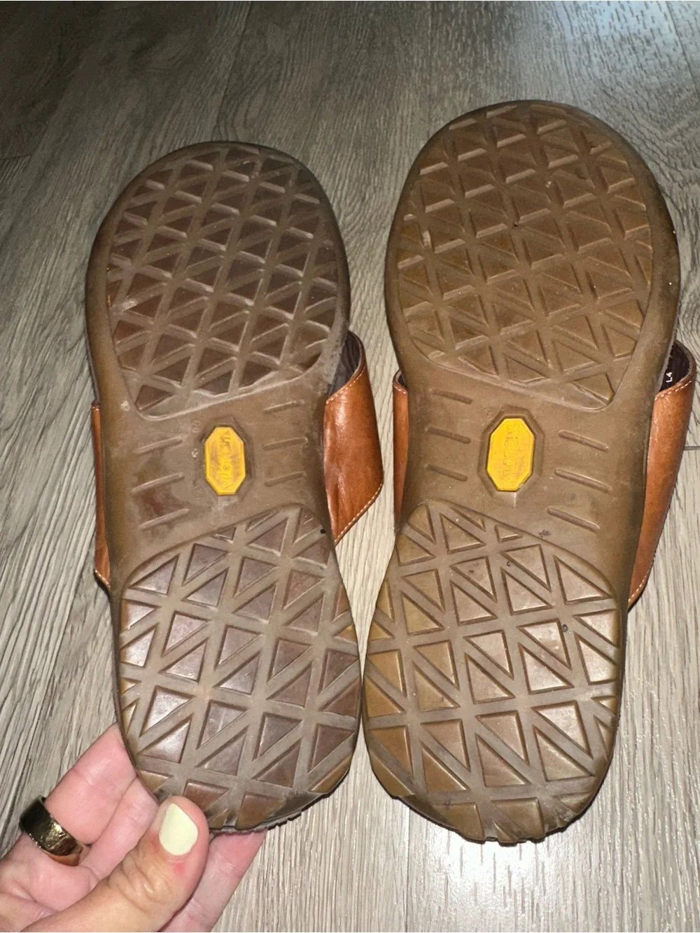 Cole Haan Brown Leather Wide Strap Flip Flop Sandals Men’s Sz 11
